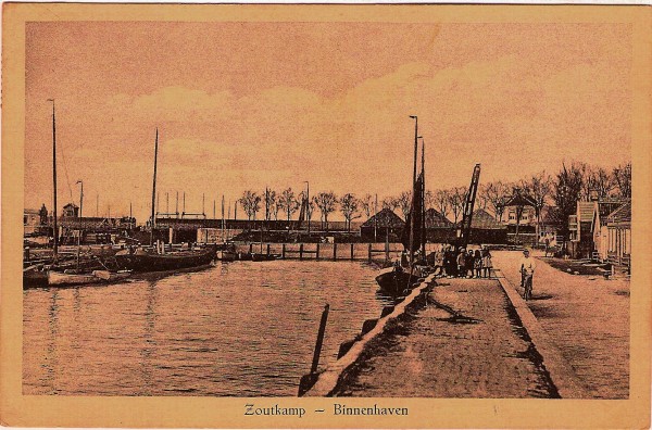 Binnenhaven. Gestempeld 1923 Uitgave W. Bolt