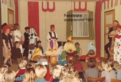 Wilhelminaschool 1981, feestelijke ouderavond